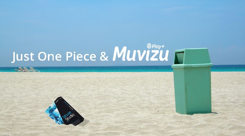 Just one piece of litter banner